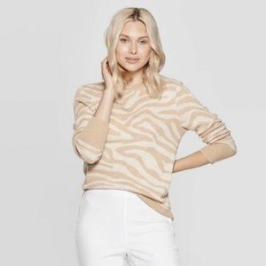 NWT A New Day (Target) Zebra Sweater